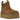 UGG Neumel Platform Chelsea Boot Chestnut baskets vue latérale avec empeigne en daim marron, empiècements élastiques et semelle plateforme.