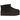 UGG Classic Ultra Mini Platform Boot Burnt Cedar baskets vue inclinée avec tige en daim marron foncé et semelle plateforme épaisse