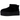 UGG Classic Ultra Mini Platform Boot Black baskets vue de profil avec empeigne en daim, semelle plateforme surélevée et coutures visibles