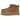 UGG Classic Ultra Mini Platform Boot Chestnut baskets en vue angulaire avec tige en daim marron châtaigne, doublure en fausse fourrure et semelle plateforme.