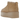 UGG Classic Ultra Mini Platform Boot Driftwood baskets en vue latérale anglée montrant une empeigne en daim marron et une semelle plateforme