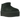 UGG Classic Ultra Mini Platform Boot Forest Night baskets vue sous un angle élégant avec tige en daim vert foncé et semelle plateforme épaisse.