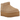 UGG Classic Ultra Mini Platform Boot Sand baskets en vue inclinée avec tige en daim, semelle compensée et doublure douce ton beige