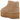 UGG Classic Ultra Mini Platform Boot Sand baskets profil latéral en daim beige avec semelle compensée épaisse et doublure en peau lainée