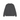 Stussy Raglan Thermal L/S Crew Washed Black haut vue de face avec manches longues, col rond côtelé et finition textile délavée gris foncé