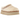 UGG Tazz Slipper Heritage Braid Natural baskets profil latéral en daim beige avec semelle plateforme et détails tressés sur le col.