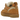 UGG Lowmel Chestnut baskets vue latérale avec tige en daim marron clair, languette rembourrée, lacets épais et semelle extérieure robuste.