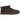 UGG Classic Ultra Mini Caspian Boot Burnt Cedar baskets vue latérale en daim brun avec semelle plateforme épaisse et logo estampé sur le talon.