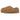 UGG Tasman Maxi Curly Slipper Chestnut baskets vue angulaire avec laine de mouton bouclée chaleureuse et motif tissé emblématique sur le dessus.