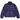 Stussy Midweight Puffer Iris baskets vue de face, présentant un design rembourré violet profond avec le logo Stussy visible sur la poitrine.