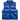 Stussy Micro Ripstrop Down Vest Royal baskets vue de face, coloris bleu roi, confectionnée en tissu ripstop résistant avec fermeture zippée
