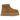 UGG Classic Mini Dipper Boot Chestnut baskets vue angulaire avec tige en daim, col en néoprène et semelle plateforme couleur marron