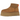 UGG Classic Mini Dipper Boot Chestnut baskets vue angulaire avec tige en daim classique, cheville en néoprène et semelle plateforme.