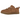 UGG Lowmel Lo Chestnut baskets vue sous un angle avec empeigne en daim marron, languette rembourrée et lacets épais au style épuré.