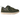 Baskets UGG Lowmel Lo Woodland Green vue latérale avec tige en daim vert, lacets épais, col rembourré beige et semelle en caoutchouc