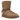 UGG Bailey Tie Boot Chestnut baskets vue latérale avec empeigne en daim marron châtaigne, détails à nouer au talon et semelle robuste.