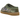 UGG Tasman Slipper Palace Burnt Olive Camo baskets en vue latérale avec suède camouflage olive, doublure douce et broderie détaillée au col.