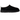 UGG Classic Micro Black baskets vue latérale en daim noir, dotées d'une coupe basse, d'un talon renforcé et d'une semelle texturée