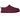 UGG Classic Micro Slipper Burnt Magenta baskets vue latérale en daim rose profond avec le logo UGG classique au talon et une semelle plate.