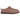 UGG Classic Micro Rocky Oak baskets vue sous un angle avec détails en daim marron, talon signature et bordure en peau lainée