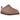 UGG Classic Micro Rocky Oak baskets vue sous un angle montrant l'empeigne en daim marron, la doublure douce et la semelle plateforme