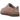 UGG Classic Micro Rocky Oak baskets vue de face avec tige en daim marron et une semelle plateforme épaisse pour un look minimaliste