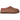 UGG Tasman II Slipper Rocky Oak baskets vue latérale de type slip-on, confectionnées en daim marron avec le motif tressé caractéristique au col.