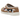 Baskets UGG Tasman Slipper Palace x Looney Tunes Chestnut vue latérale avec une tige en daim marron châtaigne et son emblématique tresse.
