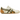 Onitsuka Tiger Runspark Beige Olive Green Mustard Yellow baskets en vue latérale avec empiècements en daim, rayures olive et semelle en gomme