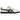 Onitsuka Tiger Tokuten White Black Gold baskets vue latérale avec empeigne en cuir blanc, bandes noires et logo doré sur la languette et le talon.