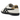 Onitsuka Tiger Tokuten White Black Gold baskets vue latérale avec empeigne en cuir blanc, bandes emblématiques noires et semelle en gomme