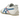 Onitsuka Tiger Mexico 66 White Blue Red baskets vue latérale avec tige en cuir blanc, bandes emblématiques bleu et rouge et semelle plate