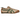 Onitsuka Tiger Mexico 66 Beige Grass Green baskets vue latérale avec tige en cuir beige, bandes tigre vertes et détails au talon.