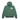 Stussy Mantra Zip Hoodie Green baskets vue de face avec tissu vert, fermeture éclair intégrale et capuche classique