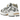Asics Gel-1130 White Wood Crepe baskets vue latérale avec une tige en mesh blanc, des détails beiges et une semelle intermédiaire profilée