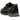 Asics Gel-NYC Graphite Grey Black baskets en vue latérale angulaire avec une tige en mesh gris foncé, des empiècements en daim noir et une semelle amortissante.