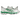 Asics Gel-NYC Hidden NY baskets en vue angulaire avec tige en mesh blanc, détails en cuir gris et semelle chunky aux accents verts distinctifs