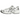 Baskets Asics Gel-1130 White Pure Silver en vue latérale angulaire avec empeigne blanche, détails argentés et semelle classique