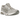 Baskets Asics Gel-Kayano 14 Cloud Grey vue latérale avec empeigne en mesh gris clair, détails argentés et semelle intermédiaire classique