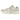 Asics Gel-Kayano 14 White Smoke Grey baskets en vue latérale avec empeigne en mesh blanc, détails gris argenté et semelle intermédiaire classique