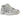 Asics Gel-1130 Cream Pure Silver baskets en vue latérale avec empeigne en mesh crème, détails argentés et semelle en caoutchouc.