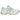 Asics Gel-1130 White Malachite Green Off White Midsole baskets en vue latérale avec détails verts, tige en mesh et semelle beige