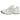 Asics Gel-1130 White Malachite Green Off White Midsole baskets vue latérale avec empeigne blanche, détails verts et semelle intermédiaire vintage.