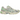 Asics Gel-1130 Pale Oak Menthol baskets vue latérale, avec une empeigne en mesh beige clair, des détails vert menthe et des lacets.