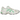 Asics Gel-1130 White Malachite Green baskets vue latérale avec empeigne en mesh blanc, détails verts et semelle intermédiaire classique