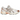 Asics Gel-1130 White Pure Silver Bronze baskets vue latérale avec empeigne en mesh blanc, détails argentés et semelle travaillée.