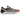 Baskets Asics GT-2160 Oyster Grey Brick Dust en vue angulaire avec tige en maille grise, détails orange et semelle en caoutchouc