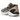 Asics GT-2160 Oyster Grey Brick Dust baskets vue latérale avec empeigne en mesh gris, détails orange, lacets et semelle intermédiaire blanche