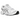 Asics GT-2160 Pure Silver White baskets en vue profil angulaire, arborant des détails argentés, un mesh blanc et une semelle technique