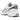 Asics GT-2160 Pure Silver White baskets vue en angle avec détails argentés, mesh blanc et semelle intermédiaire amortissante au design running